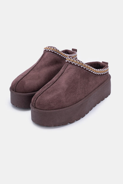 “CACAO” TEDDY SLIPPERS