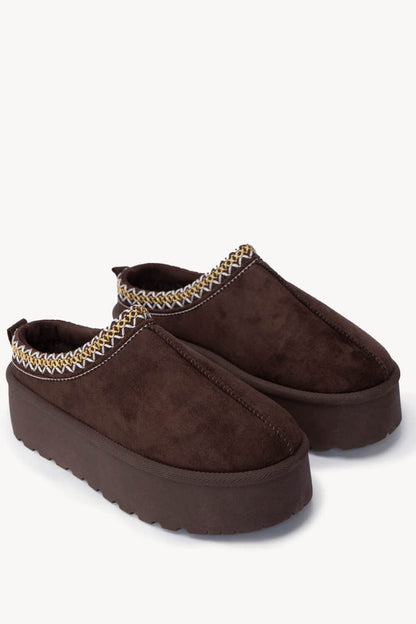 “CACAO” TEDDY SLIPPERS